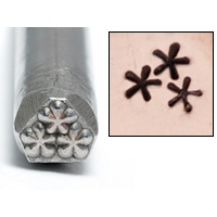 Metal Stamping Tools Triple Asterisk Metal Design Stamp