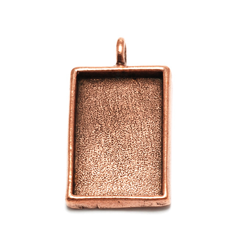 Plated Copper Rectangle Designer Bezel